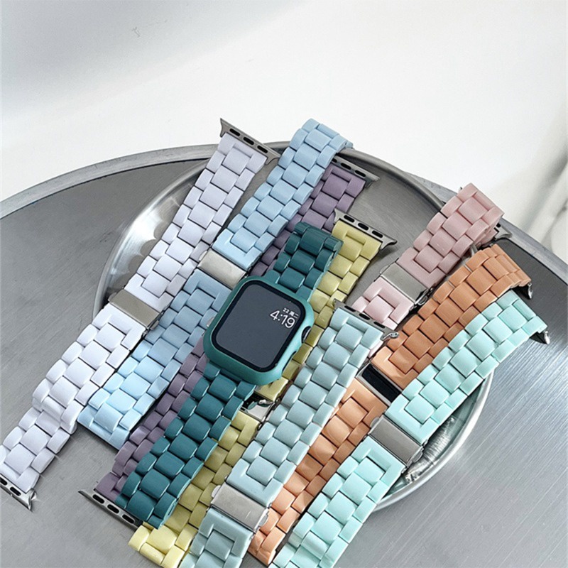 สายนาฬิกาข้อมืออัจฉริยะ สีแคนดี้ สําหรับ Apple Watch 8 ultra 7 SE 49 มม. 41 มม. 45 มม. 38 42 มม. 44 มม. 40 มม. iwatch series 5 4 3 6