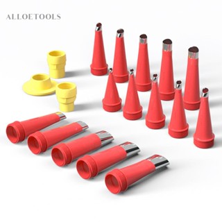 หัวฉีดกาว สเตนเลส 16 ชิ้น และฐานวาง 6 ชิ้น [alloetools.th]