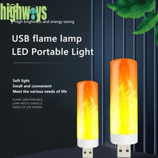 โคมไฟ LED รูปเปลวไฟกระพริบ USB สําหรับตั้งแคมป์ [highways.th]