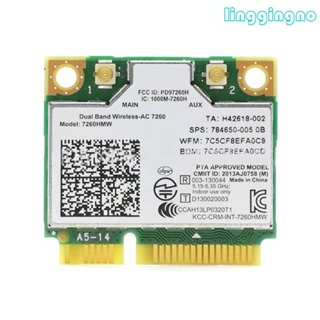 การ์ด Wifi RR 7260 7260HMW 7260AC Mini PCI-E BT4 0 867M Dual-Band 2 4Ghz 5Ghz Wlan