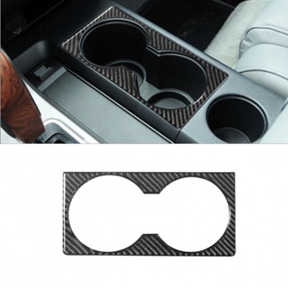 ⚡NEW 9⚡For Toyota For Tundra 2007-2013 Carbon Fiber Interior Water Cupholer Cover Trim