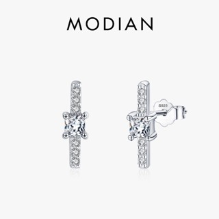 Modian ต่างหูสตั๊ด เงินแท้ 925 ทรงสี่เหลี่ยม สําหรับผู้หญิง 2022 Bijoux