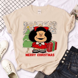 เสื้อยืด พิมพ์ลายกราฟฟิค Mafalda สไตล์ญี่ปุ่น สําหรับผู้หญิง