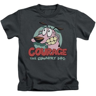 Courage The Cowardly Dog Courage MenS Fashion Cartoon T Shirtแขนสั้นพิมพ์พรีเมี่ยมS-5XL