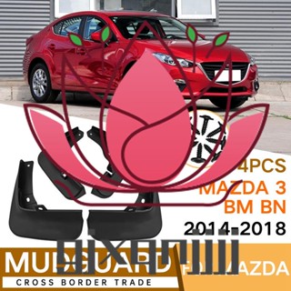 บังโคลนรถยนต์ อุปกรณ์เสริม สําหรับ Mazda 3 BM BN Axela Hatchback 2014-2018 4 ชิ้น