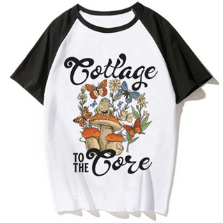 Cottagecore เสื้อยืด ลายการ์ตูนมังงะ แนวสตรีท สําหรับผู้หญิง 2000s