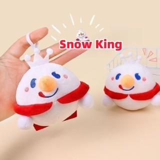 พวงกุญแจ จี้ตุ๊กตาการ์ตูน Snow King ร้องเพลงน่ารัก เหมาะกับของขวัญเพื่อน สําหรับตกแต่งกระเป๋า