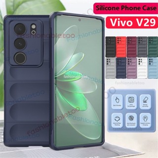 เคสซิลิโคนนิ่ม สีพื้น กันกระแทก ป้องกันกล้อง สําหรับ Vivo V29 Pro V 29 Lite V29pro V29lite V29 E V29E V 29 Lite V 29lite VivoV29 2023