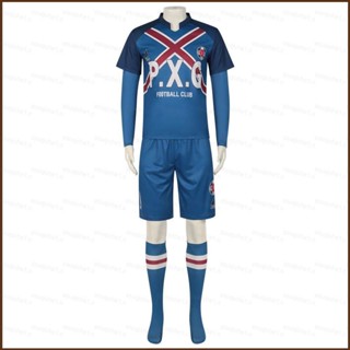 เสื้อกีฬาแขนสั้น ลายทีมชาติฟุตบอล Rin Itoshi NO.9 สีฟ้า สําหรับแต่งคอสเพลย์ฮาโลวีน