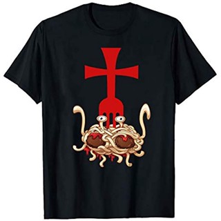 เสื้อยืด พิมพ์ลาย Church Of The Flying Spaghetti Monster สําหรับผู้ชาย ไซซ์ S 3XL