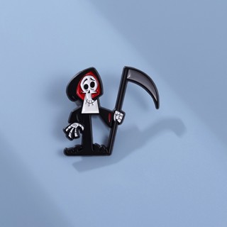 เข็มกลัด รูปการ์ตูนอนิเมะ Billy Mandy Ghost Death Adventure Pin Lapel Badges เครื่องประดับ สําหรับเพื่อน