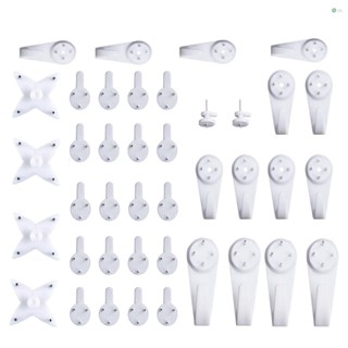 [พร้อมส่ง] ตะขอแขวนติดผนัง อเนกประสงค์ 40 ชิ้น