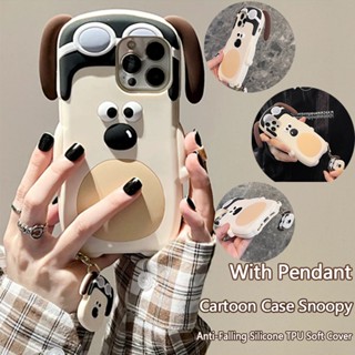 3D Cartoon Snoopy For OPPO A77S A77 A57 4G 5G 2022 A92 R11S R15 F9 Pro Realme8 5G AX7 A7 A5S A3S A12 A12E เปลือกโทรศัพท์ ป้องกันการตก เปลือกอ่อน Silicone Case TPU Soft cover เปลือกป้องกัน