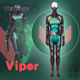 [Wetrose] Valorant Viper Viper ชุดคอสเพลย์อนิเมะ เกม สําหรับผู้หญิง