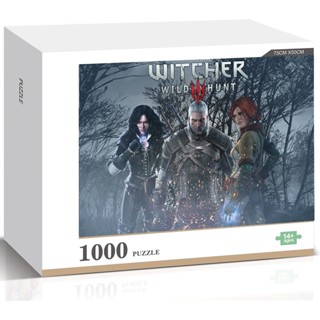 จิ๊กซอว์ปริศนา The Witcher 3 Wild Hunt ของเล่นบรรเทาความเครียด เพื่อการศึกษา สําหรับผู้ใหญ่ เด็ก ครอบครัว เกม ตกแต่งบ้าน ของขวัญ