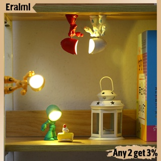 Eralml โคมไฟตั้งโต๊ะ Led รูปการ์ตูนสัตว์ สร้างสรรค์ ถอดออกได้ ของขวัญสําหรับเด็กนักเรียน