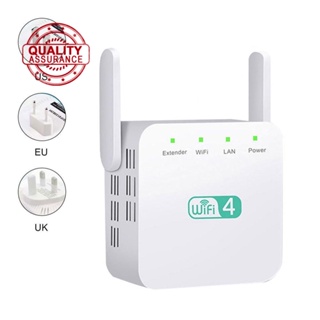 เครื่องทวนสัญญาณ WiFi ไร้สาย 300Mbps 2.4GHz Wi Fi Booster Wi-Fi ขยายสัญญาณ 5 Ghz T4Y6