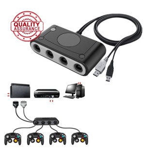 อะแดปเตอร์แปลงจอยเกม 4 พอร์ต สําหรับ GameCube GC Gamepad USB 4R6E Z2K0