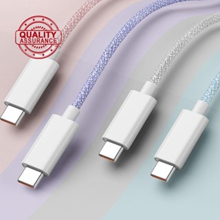 สายชาร์จ USB Type C 6A สีมาการอง 1 เมตร I9 J6U8