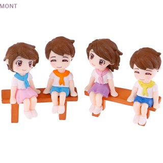 [MONT] ฟิกเกอร์คู่รัก ขนาดเล็ก สําหรับตกแต่งสวน ภูมิทัศน์ ขนาดเล็ก DIY 1 ชุด