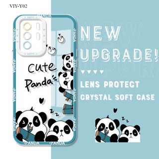 VIVO Y02 Y16 Y19 Y22 Y22S Y31 Y35 Y51 Y51A Y53S Y76 2020 2021 5G เคสวีโว่ Cartoon Panda