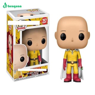 พวงกุญแจ จี้ตุ๊กตาฟิกเกอร์ Benguna Funko Pop One Punch Man Saitama สําหรับเด็ก