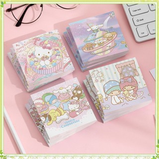 สติกเกอร์กระดาษโน้ต ลายแมว Sanrio Cinnamoroll My Melody เหมาะกับของขวัญ สําหรับเด็กนักเรียน