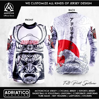 เสื้อกีฬาแขนยาว ลาย Adriatico "FRESH-DROP-FRIDAY 2215: ONI SAMURAI"