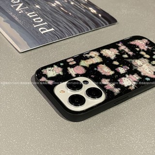 เคสโทรศัพท์มือถือ อีพ็อกซี่ กันกระแทก ลายกลิตเตอร์ Melody สําหรับ Iphone 14promax 13 11 14pro 13pro 14