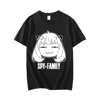 เสื้อยืด พิมพ์ลายกราฟิกการ์ตูนอนิเมะ Spy X Family Anya Forger สําหรับผู้ชาย