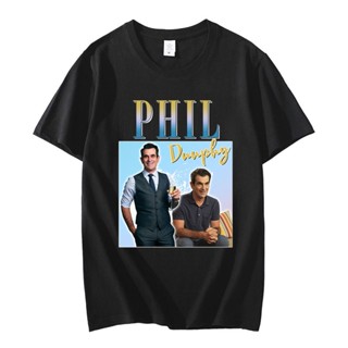 เสื้อยืด พิมพ์ลายกราฟิก Phil Dunphy Tv Show Hommage สไตล์วินเทจ ฮาราจูกุ