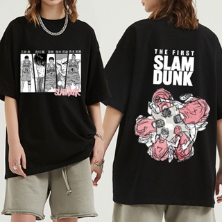 เสื้อยืด พิมพ์ลายอนิเมะ The First Slam Dunk Sakuragi Hanamichi Kaede Rukawa สําหรับผู้ชาย