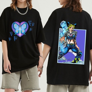 เสื้อยืด พิมพ์ลายอนิเมะ Jojo Bizarre Adventure T Stone Ocean Jolyne Cujoh Butterfly สําหรับผู้ชาย