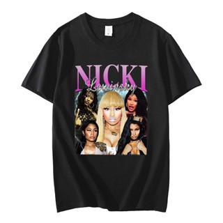 เสื้อยืด พิมพ์ลายกราฟฟิค Rapper Nicki Minaj สไตล์วินเทจ