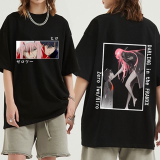 เสื้อยืด พิมพ์ลายอนิเมะ Darling In The Franxx สไตล์ฮาราจูกุ สําหรับผู้ชาย และผู้หญิง