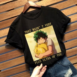 เสื้อยืด พิมพ์ลายกราฟิก My Hero Academia ลําลอง สําหรับผู้ชาย