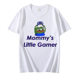 เสื้อยืด พิมพ์ลายกบ Mommy S Little Gamer สไตล์สตรีท สําหรับผู้ชาย