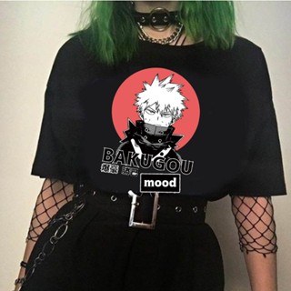 เสื้อยืดแขนสั้น พิมพ์ลายกราฟิก My Hero Academia Bakugou Katsuki น่ารัก สําหรับผู้ชาย