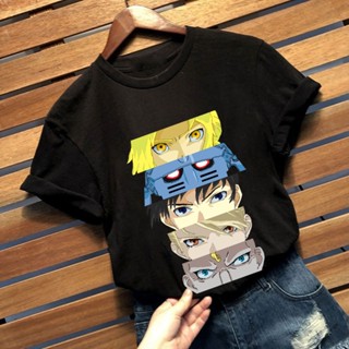 ใหม่ เสื้อยืดลําลอง สําหรับผู้ชาย แขนสั้น คอกลม พิมพ์ลายอนิเมะ Fullmetal Alchemist Eyes Nice ทรงหลวม