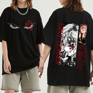 เสื้อยืด พิมพ์ลายอนิเมะ Demon Slayer Eyes Uzui Tengen สําหรับผู้ชาย