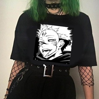 เสื้อยืด พิมพ์ลาย Jujutsu Kaisen Yuji Itadori สไตล์สตรีท สําหรับผู้ชาย