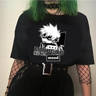 เสื้อยืด พิมพ์ลายการ์ตูนอนิเมะ My Hero Academia Harajuku สไตล์ญี่ปุ่น สําหรับผู้ชาย