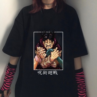 เสื้อยืด พิมพ์ลาย Jujutsu Kaisen สไตล์ฮาราจูกุ สําหรับผู้ชาย