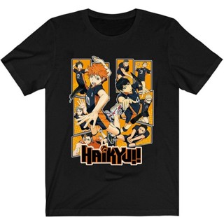 เสื้อยืด พิมพ์ลายอนิเมะ Haikyuu สวมใส่สบาย