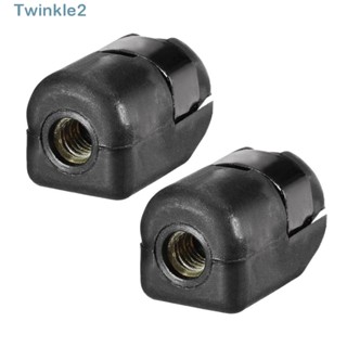 Twinkle ข้อต่อสปริงแก๊ส เกลียวตัวเมีย สีดํา PA66A5 M6 2 ชิ้น