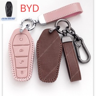 เคสกุญแจรีโมทรถยนต์ แบบหนังนิ่ม หรูหรา สําหรับ BYD song PRO ATTO 3 EV Yuan Plus 2022-2023