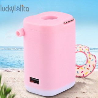 เครื่องปั๊มลม แบบพกพา 1200mAh Type-C ชาร์จ USB 60LM สําหรับตั้งแคมป์ -au [luckylolita.th]