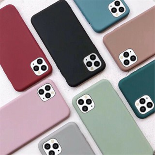 เคสโทรศัพท์มือถือ TPU แบบนิ่ม ผิวด้าน บางพิเศษ สีแคนดี้ สําหรับ iPhone 14 13 Pro Max 14 Plus