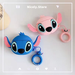 เคสซิลิโคน ลายการ์ตูน Stitch Angel 3D กันกระแทก สําหรับ Airpods 1 2 3 Air Pod Pro