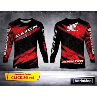 เสื้อยืดแขนยาว ลาย Adriatico motorcycle jersey "Honda Click 125i/150i"